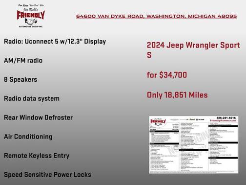 2024 Jeep Wrangler Sport S