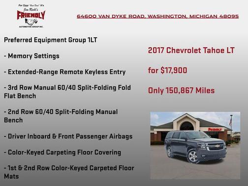 2017 Chevrolet Tahoe LT