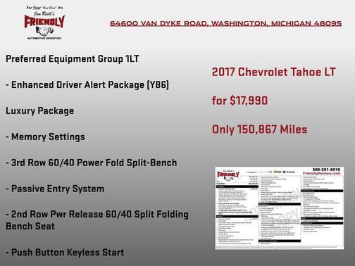 2017 Chevrolet Tahoe LT