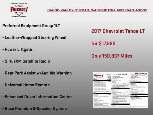 2017 Chevrolet Tahoe LT