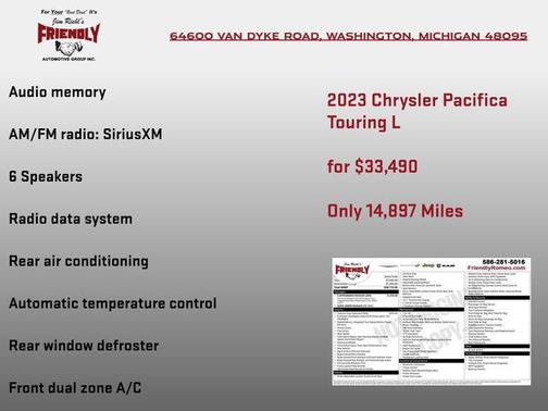 Ceramic Gray Clearcoat 2023 Chrysler Pacifica Touring L