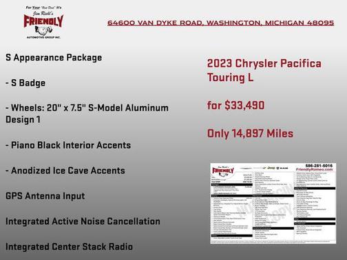 Ceramic Gray Clearcoat 2023 Chrysler Pacifica Touring L
