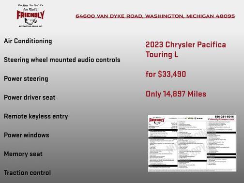 Ceramic Gray Clearcoat 2023 Chrysler Pacifica Touring L
