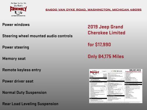 Slate Blue Pearlcoat 2019 Jeep Grand Cherokee Limited