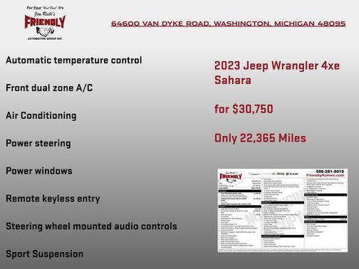 Hydro Blue Pearlcoat 2023 Jeep Wrangler 4xe Sahara