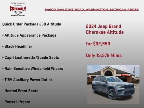 Baltic Gray Metallic Clearcoat 2024 Jeep Grand Cherokee Altitude