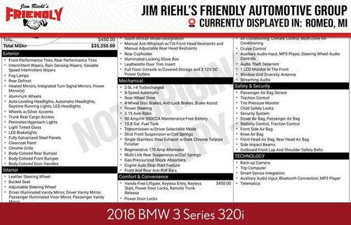 2018 BMW 320 i
