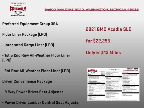 2021 GMC Acadia FWD SLE