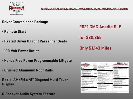 2021 GMC Acadia FWD SLE