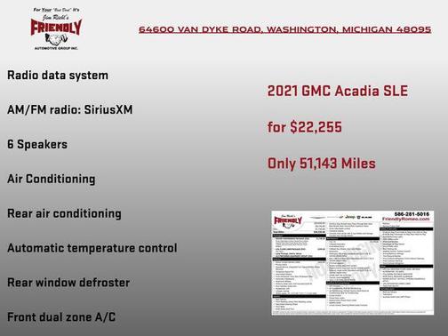 2021 GMC Acadia FWD SLE
