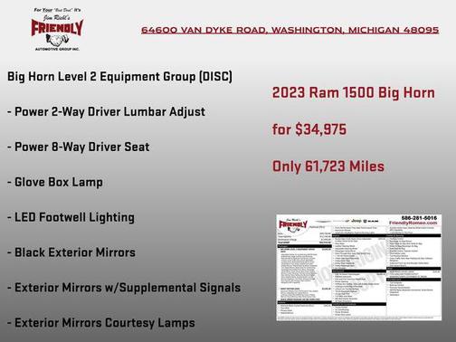 Diamond Black Crystal Pearlcoat 2023 RAM 1500 Big Horn/Lone Star