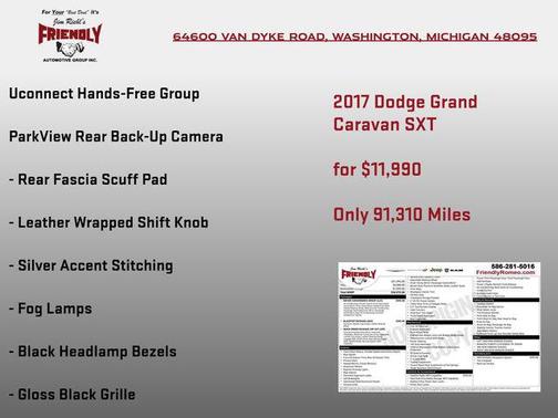 Billet Clearcoat 2017 Dodge Grand Caravan SXT