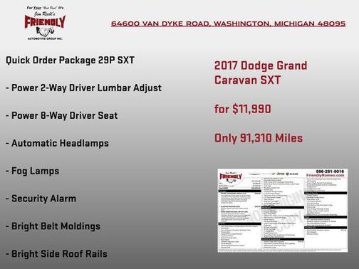 Billet Clearcoat 2017 Dodge Grand Caravan SXT