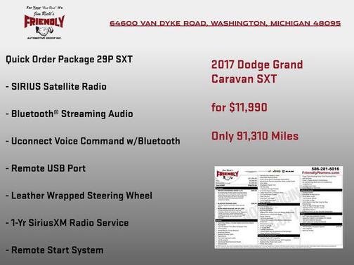 Billet Clearcoat 2017 Dodge Grand Caravan SXT