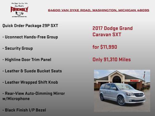 Billet Clearcoat 2017 Dodge Grand Caravan SXT