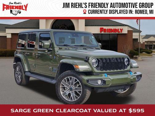 Sarge Green Clearcoat 2024 Jeep Wrangler 4xe High Altitude