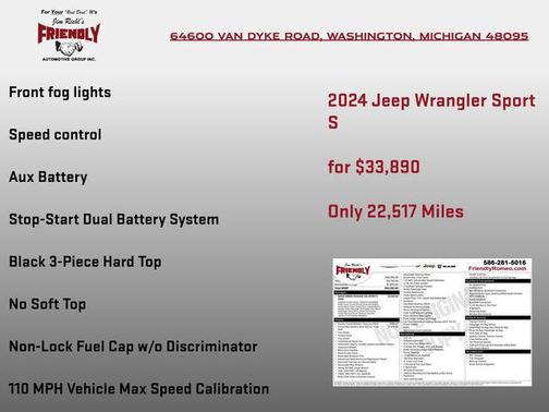 Granite Crystal Metallic Clearcoat 2024 Jeep Wrangler Sport S