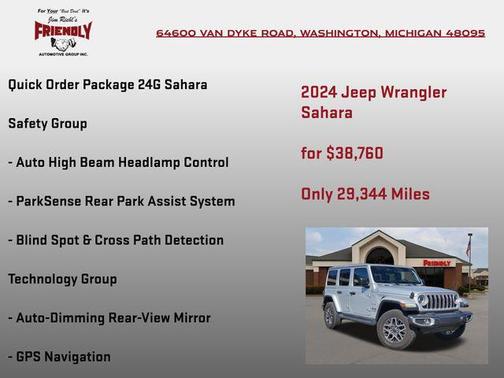 Silver Zynith Clearcoat 2024 Jeep Wrangler 4-Door Sahara 4x4