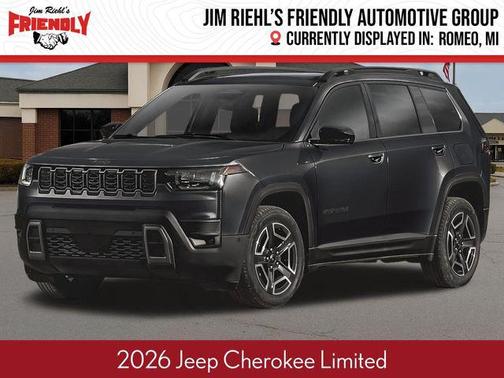 Diamond Black Crystal Pearlcoat 2026 Jeep Cherokee Limited