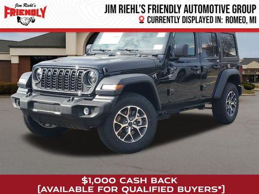 Black Clearcoat 2026 Jeep Wrangler Sport S
