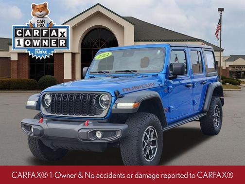Hydro Blue Pearlcoat 2024 Jeep Wrangler Rubicon