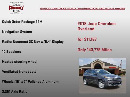 2018 Jeep Cherokee Overland