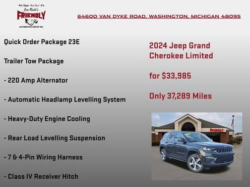 Rocky Mountain Pearlcoat 2024 Jeep Grand Cherokee Limited