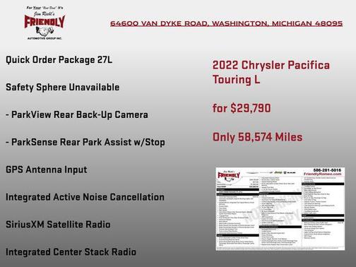 2022 Chrysler Pacifica Touring L