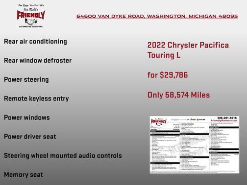2022 Chrysler Pacifica Touring L