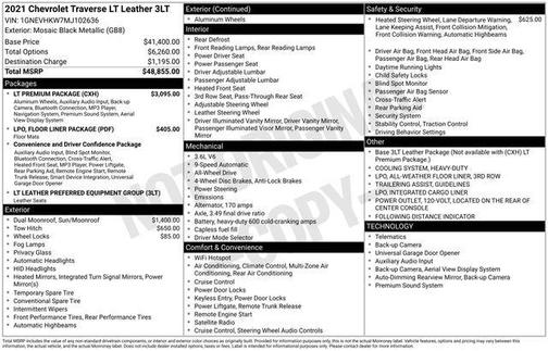 2021 Chevrolet Traverse LT Leather