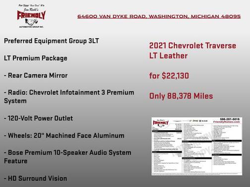 2021 Chevrolet Traverse LT Leather