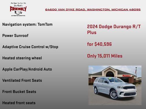Triple Nickel 2024 Dodge Durango R/T Plus AWD