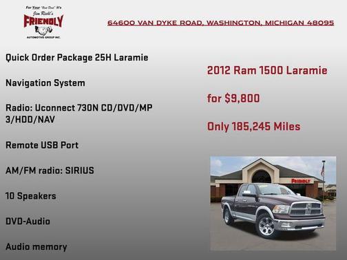 Deep Molten Red Pearlcoat 2012 RAM 1500 Laramie