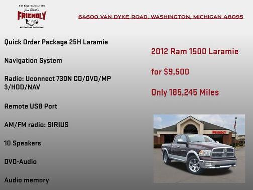 Deep Molten Red Pearlcoat 2012 RAM 1500 Laramie