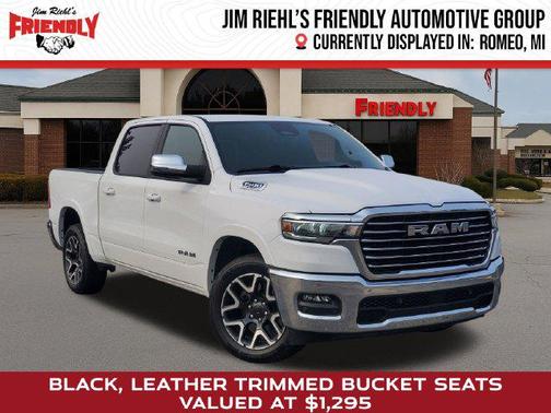 Bright White Clearcoat 2025 RAM 1500 Laramie