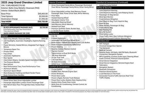 2025 Jeep Grand Cherokee Limited