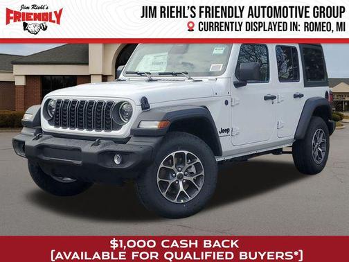Bright White Clearcoat 2026 Jeep Wrangler Sport S
