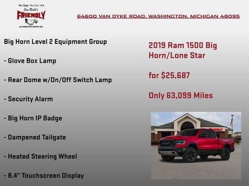 2019 RAM 1500 Big Horn