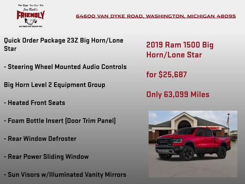 2019 RAM 1500 Big Horn