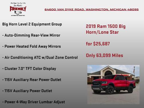 2019 RAM 1500 Big Horn