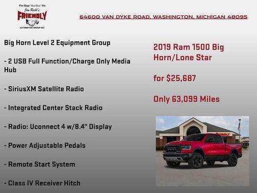 2019 RAM 1500 Big Horn