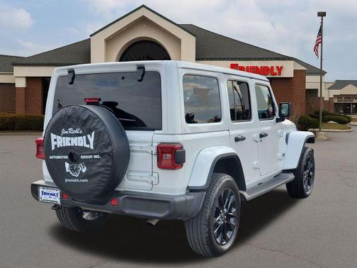 Bright White Clearcoat 2025 Jeep Wrangler 4xe Sahara