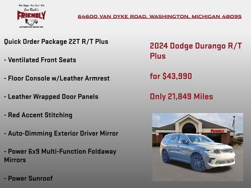 2024 Dodge Durango R/T Plus AWD