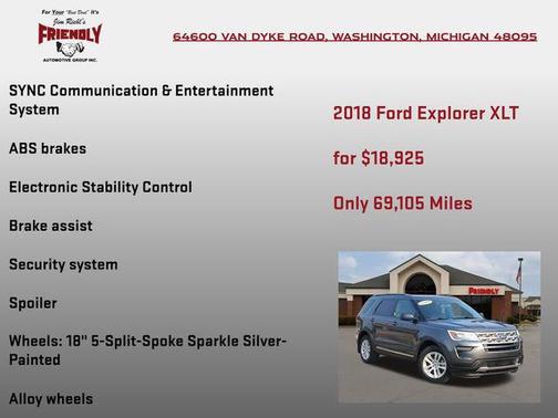 2018 Ford Explorer XLT