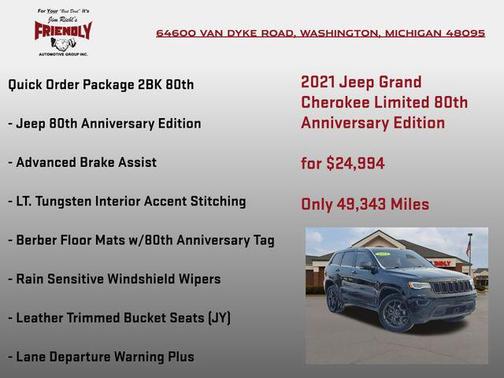 2021 Jeep Grand Cherokee 80th Anniversary 4X4