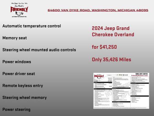 Baltic Gray Metallic Clearcoat 2024 Jeep Grand Cherokee Overland