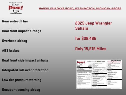 2025 Jeep Wrangler 4-Door Sahara 4x4