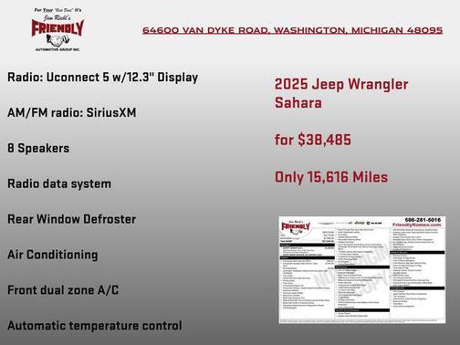 2025 Jeep Wrangler 4-Door Sahara 4x4