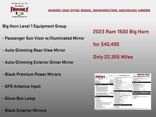 Bright White Clearcoat 2023 RAM 1500 Big Horn/Lone Star