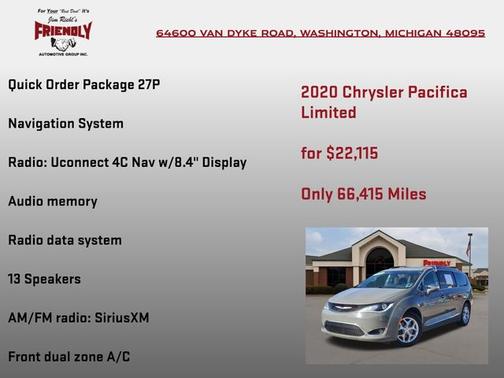 Ceramic Gray Clearcoat 2020 Chrysler Pacifica Limited